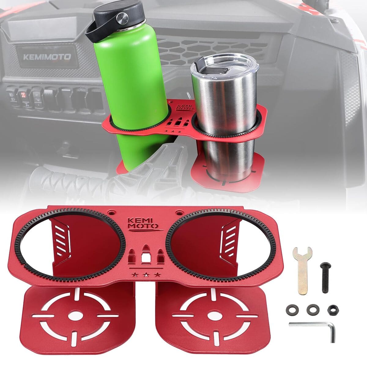 Kemimoto Polaris RZR XP Upgrade Stable Garb Bar Cup Holder