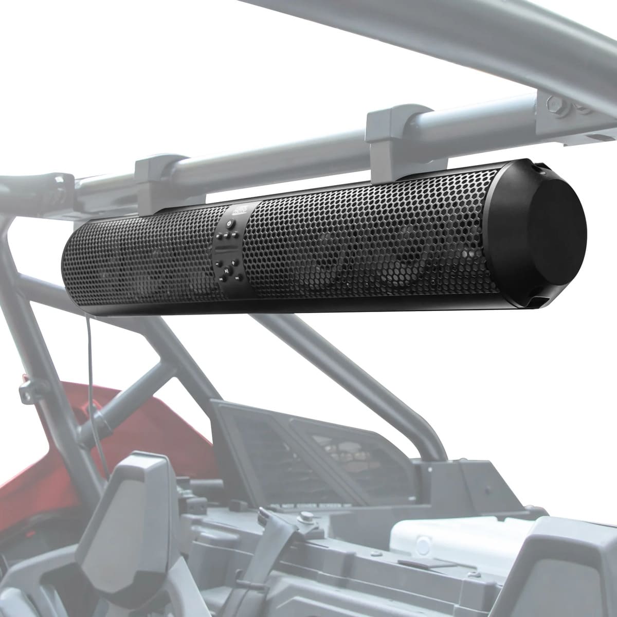 Kemimoto Polaris UTV 1.75"-2'' Roll Bar Bluetooth Sound Bar & Side Rear View Mirrors 