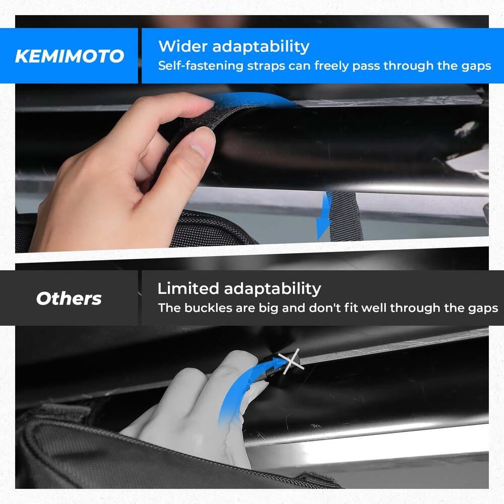 Kemimoto Polaris UTV Roll Bar Triangle Storage Bag
