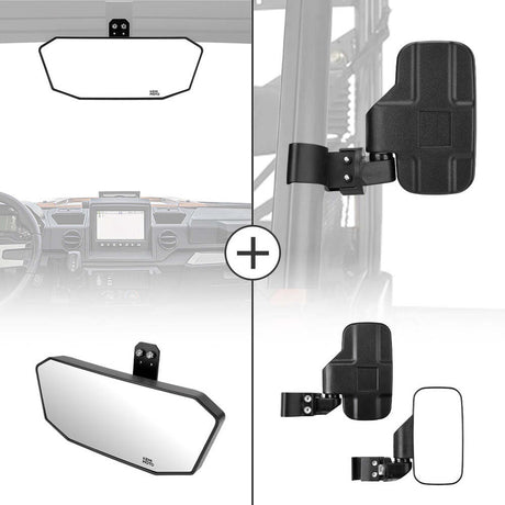 Kemimoto Polaris XP 1000 Ranger Adjustable Side Mirrors & Rear View Mirror