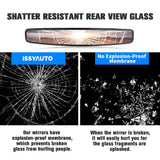 Kemimoto Rear View Mirror with 1.75" Clamps & Convex Design