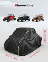 Kemimoto RZR Ranger/Defender/Mule UForce 4-Seater UTV Cover