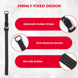 Kemimoto Shovel Holder Rubber Roof Rack Straps Fits 1.5"-3.5" Diameter Tools