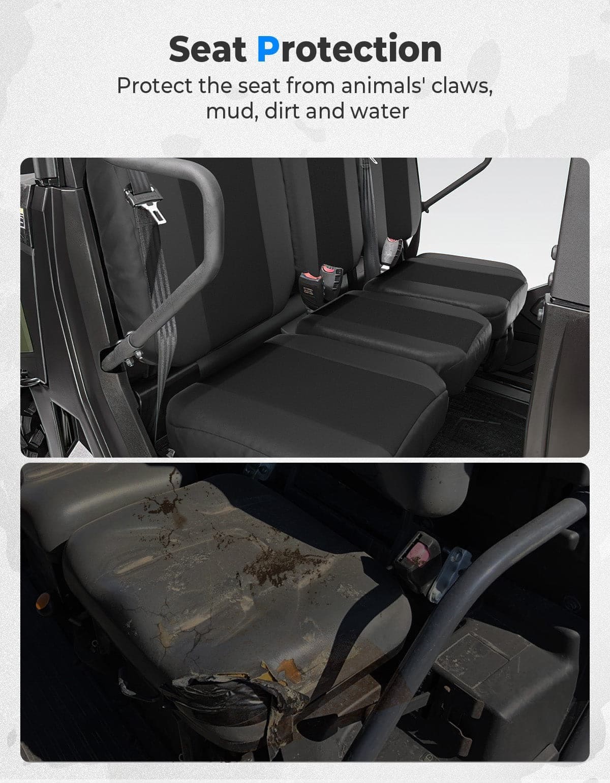 Kemimoto Tracker 800SX Water-Resistant Seat Cover w/ Storage Pocket