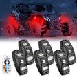 Kemimoto Universal 6 Pods RGB Rock Light Kit