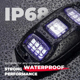 Kemimoto Universal 6 Pods RGB Rock Light Kit