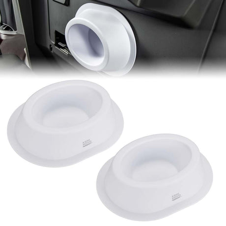 Kemimoto 6x9 Universal White Angeled Speaker Pods - 2 PCs