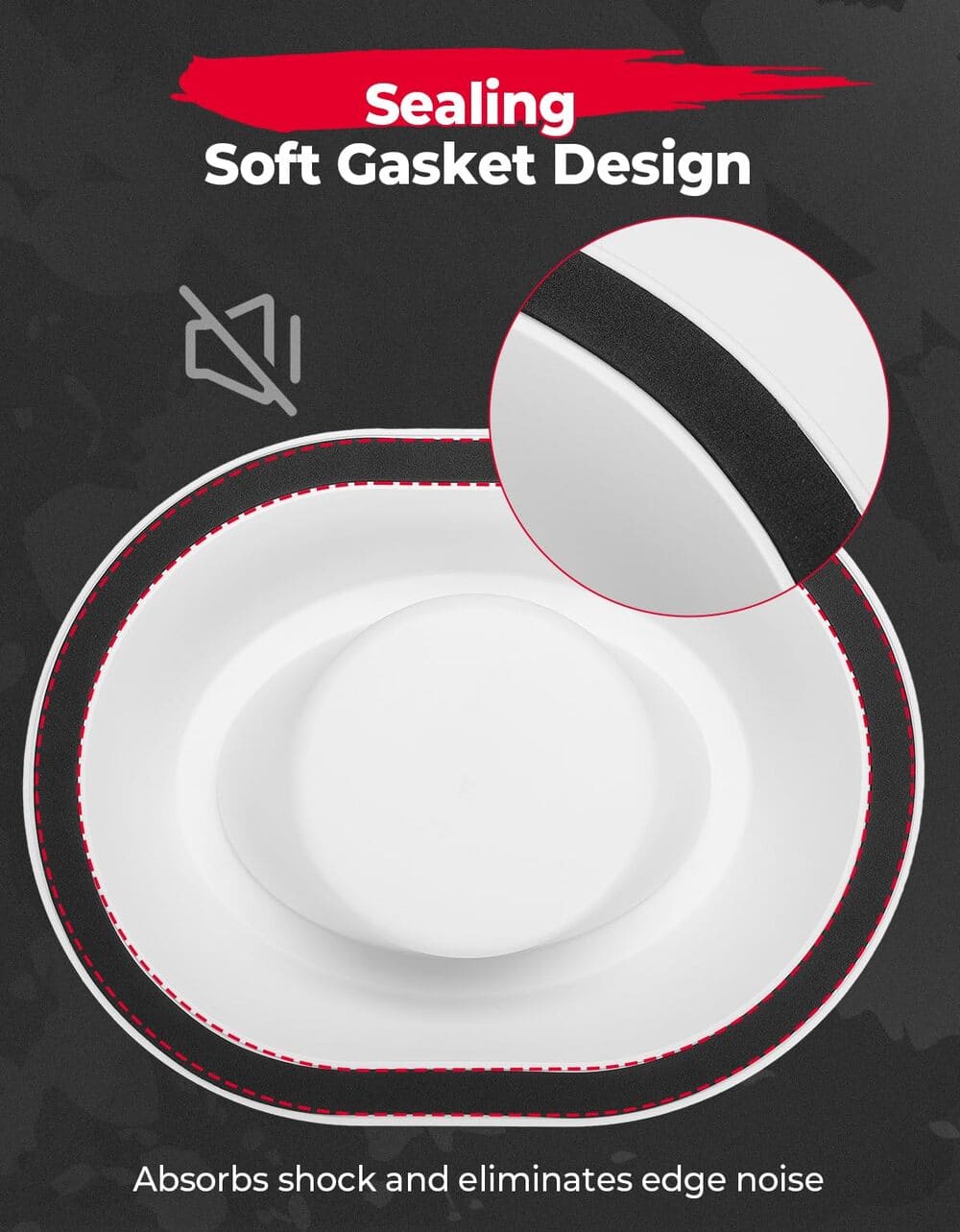 Kemimoto 6x9 Universal White Angeled Speaker Pods - 2 PCs