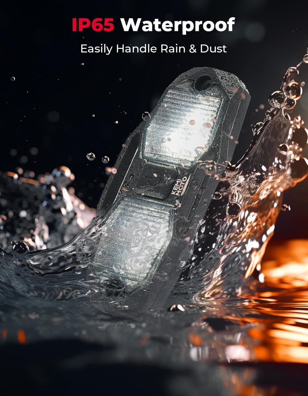 Kemimoto Universal Cab Roll Cage Waterproof LED Light