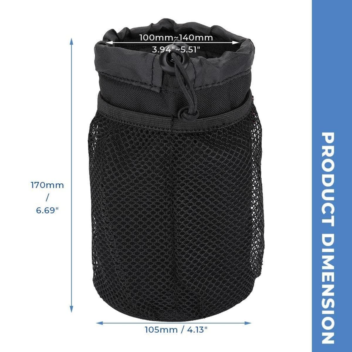 Kemimoto Universal 1.5"-2" Roll Cage Cup Holder - 2 PCs