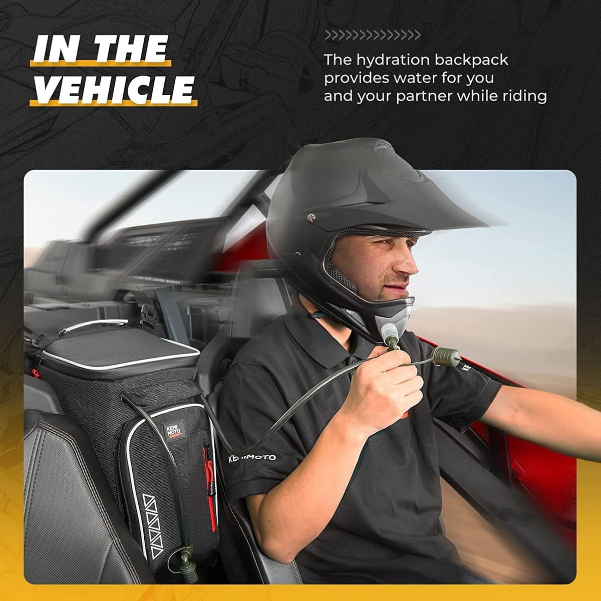 Kemimoto Updated Center Shoulder Console Bag W/ Cooler Bag