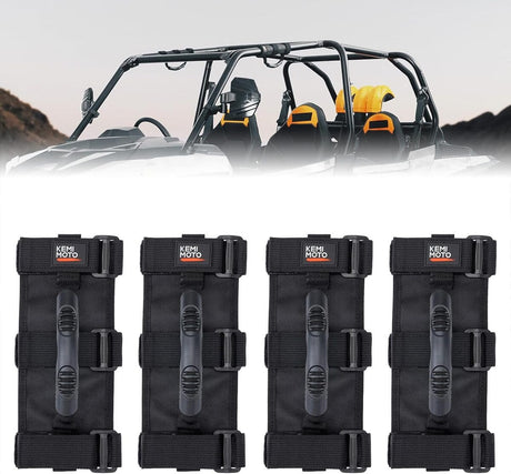 Kemimoto UTV 1.5"-2" Round Bar Cage Grab Handles - 4 Packs