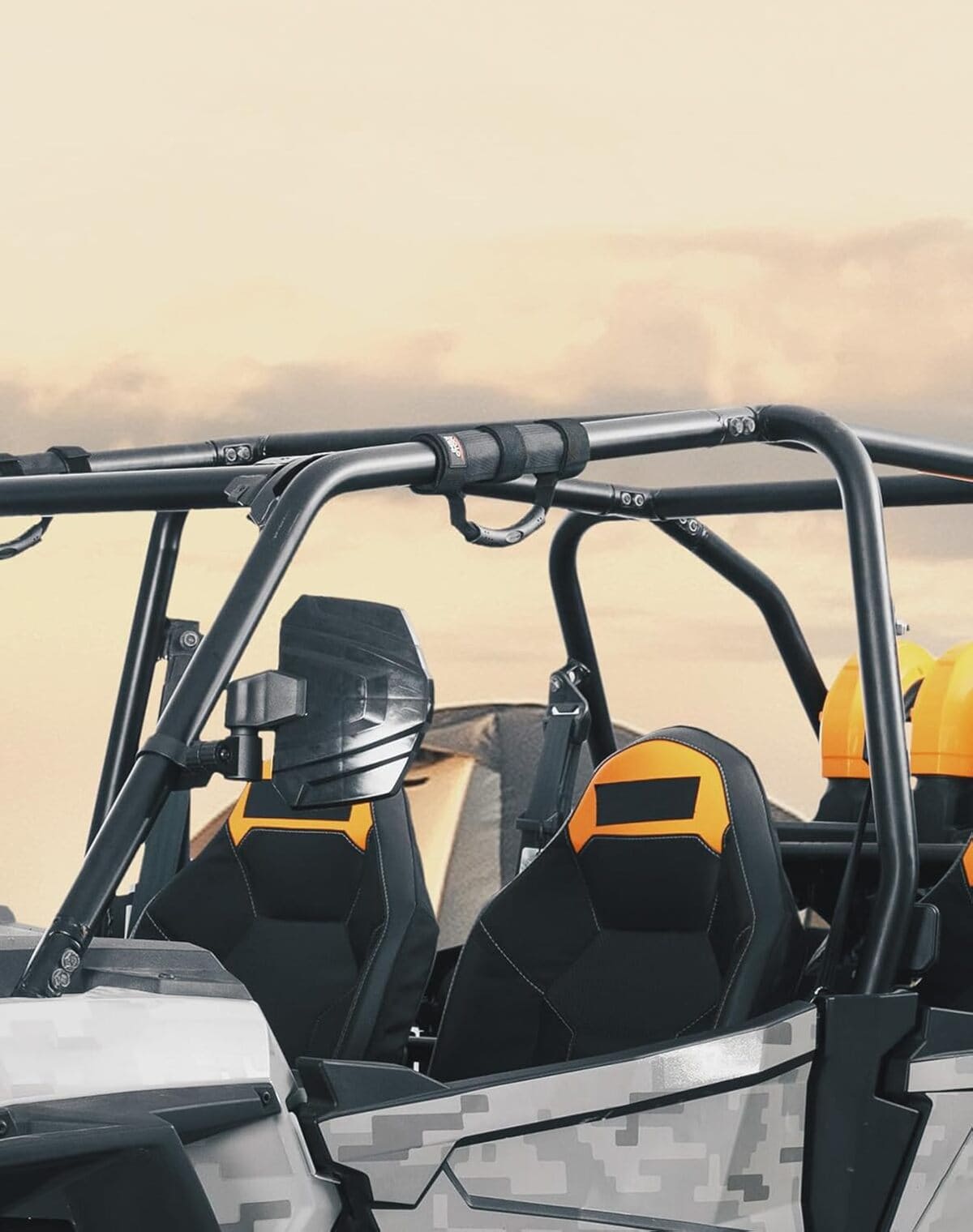 Kemimoto UTV 1.5"-2" Round Bar Cage Grab Handles - 4 Packs