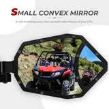 Kemimoto UTV 1.65"-2" Rear View Mirror & 1.6"-2" Round Tube Side Mirror