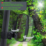 Kemimoto UTV 1.65"-2" RBG Light Side Mirror & 1.75" Convex Side Mirror