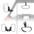 Kemimoto UTV 1.75" / 2" Side View Mirrors & Center Mirror