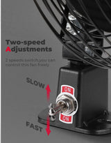 Kemimoto UTV 12V 8'' Cooling Fan