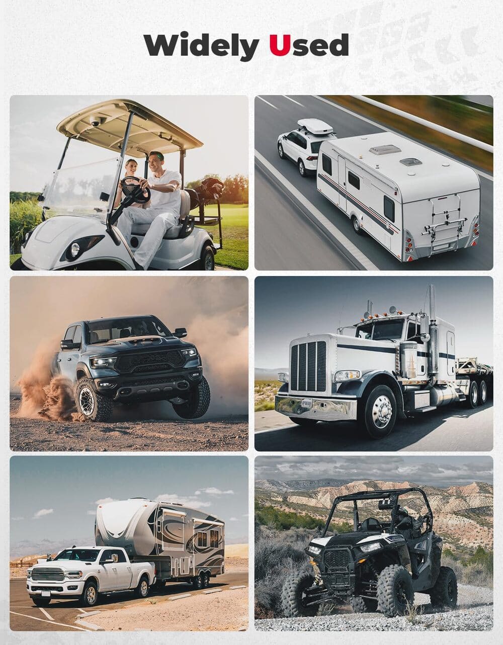 Kemimoto UTV 12V 8'' Cooling Fan