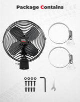 Kemimoto UTV 12V 8'' Cooling Fan
