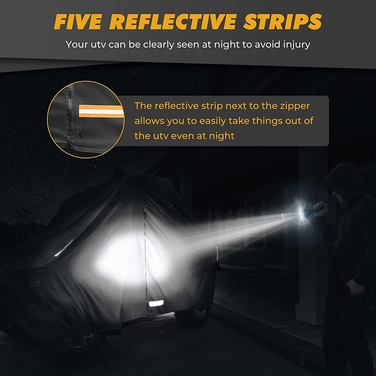 Kemimoto UTV 2 Seater 420D Waterproof Covers