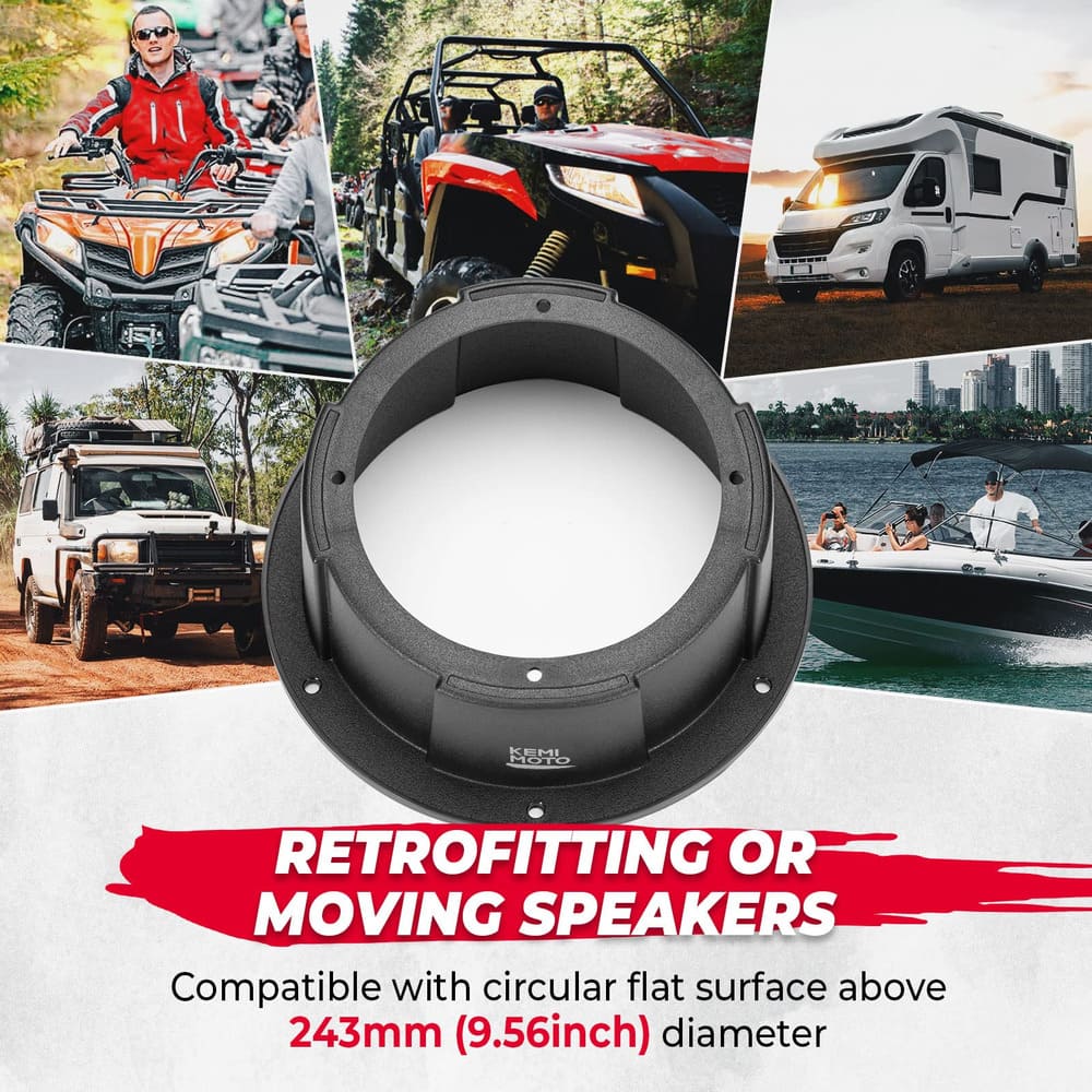 Kemimoto UTV 6.5" Mount Speaker Pod