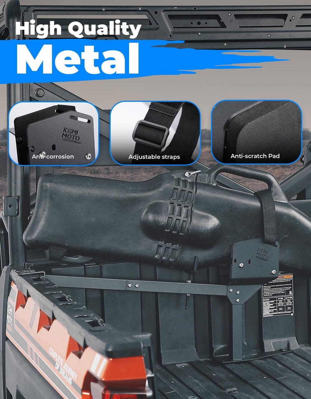 Kemimoto UTV Adjustable Gun Boot Bracket