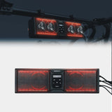 Kemimoto UTV/ATV BT 5.0 Amplified IP65 Waterproof Dustproof 16'' RGB Sound Bar