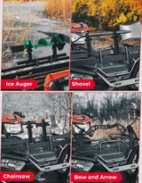 Kemimoto UTV/ATV Tool Holder Universal U-Bolt - 0.79"/1.77" Square Tube