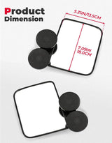 Kemimoto UTV/ATV Tractors/ Lawn & Mover 114Lbs Magnetic Side Mirrors - 1 Pair