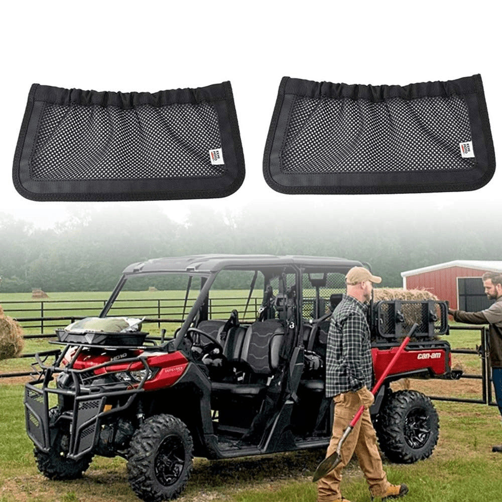 Kemimoto UTV Can-Am Defender Max Rear Backrest Storage Nets