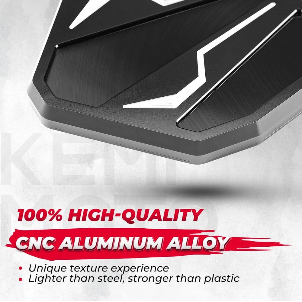 Kemimoto UTV CNC Aluminum Side Mirrors 1.6"/2" Roll Bar