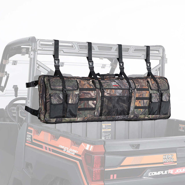 Kemimoto UTV Double Gun Holder Tool Rack for Hunting Gear