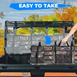 Kemimoto UTV Double Gun Holder Tool Rack for Hunting Gear