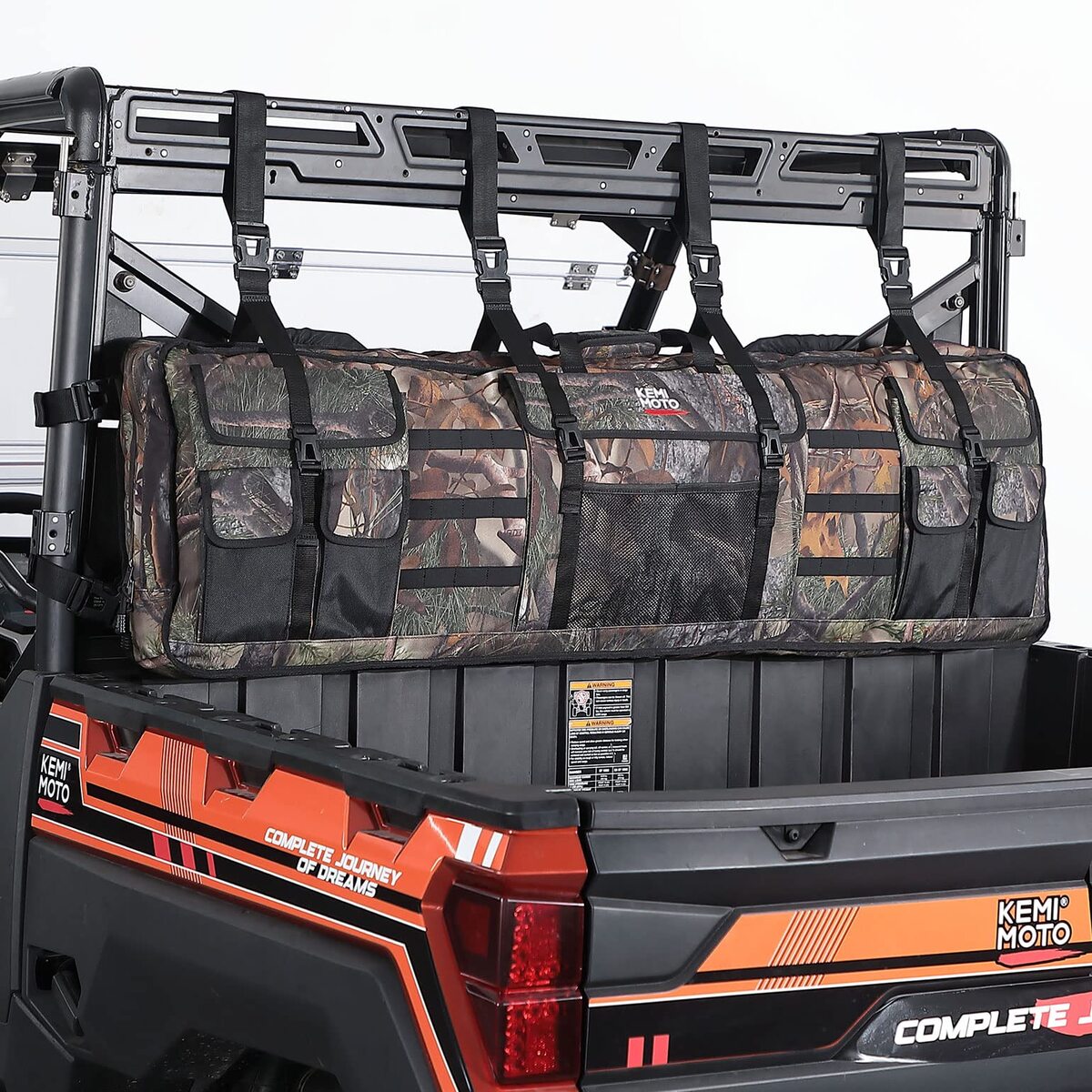 Kemimoto UTV Double Gun Holder Tool Rack for Hunting Gear