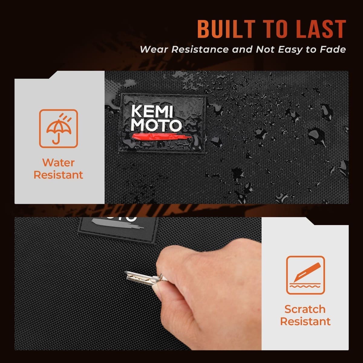 Kemimoto UTV Drive Belt Storage Bag w/ Reflective Strip