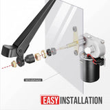 Kemimoto UTV Electric Windshield Wiper Kit - 12V