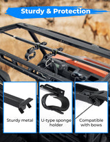 Kemimoto UTV Overhead Adjustable Gun Holder Carrier Mount