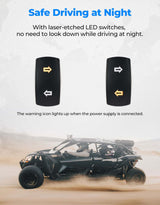 Kemimoto UTV Plug & Play Turn Signal Kit