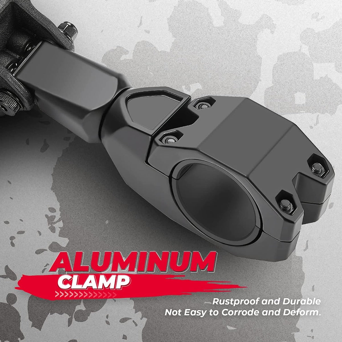 Kemimoto UTV Roll Bar 1.75"-2'' 1 pair Universal Color Side Rear View Mirrors