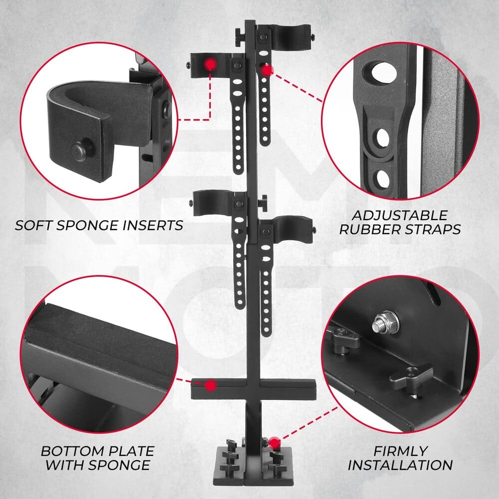 Kemimoto UTV Shotgun Holder Floor Vertical Mount Holder