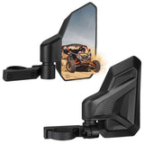 Kemimoto UTV Side Mirrors Fit with Windshield for 1.6"-2" Roll Bar