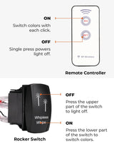 Kemimoto UTV Spot Beam Pod Lights w/ 1.5''-2'' Tube Clamp Kit
