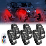 Kemimoto UTV Universal 8 Pods RGB Rock Light Kit