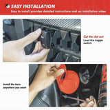 Kemimoto UTV 12V Universal Rocker Switch Horn Kit