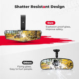 Kemimoto UTV Upgraded 1.75"-2" Crossbar Convex Mirror