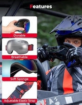 Kemimoto UV Protection Clear Vision Goggles