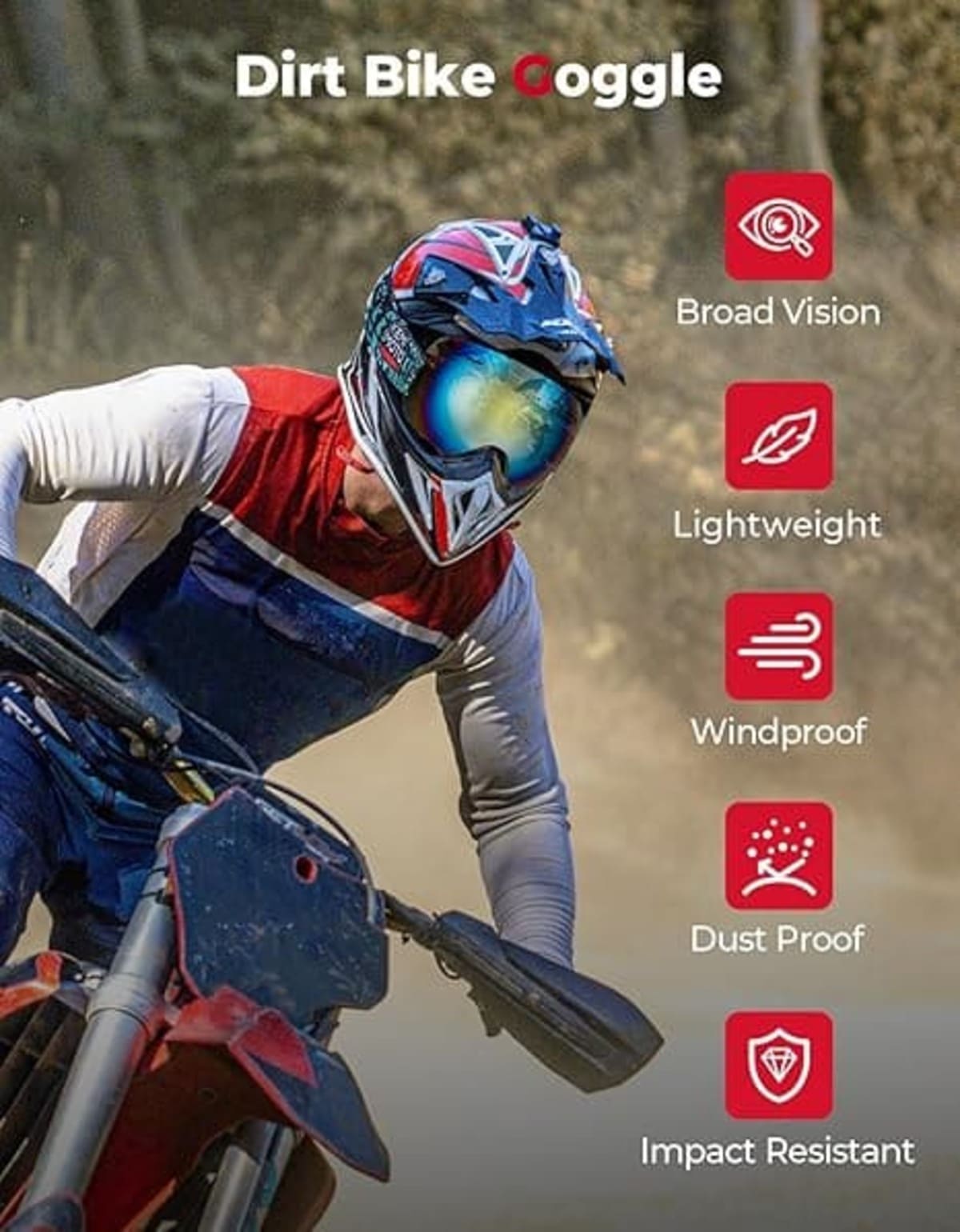 Kemimoto UV Protection Clear Vision Goggles