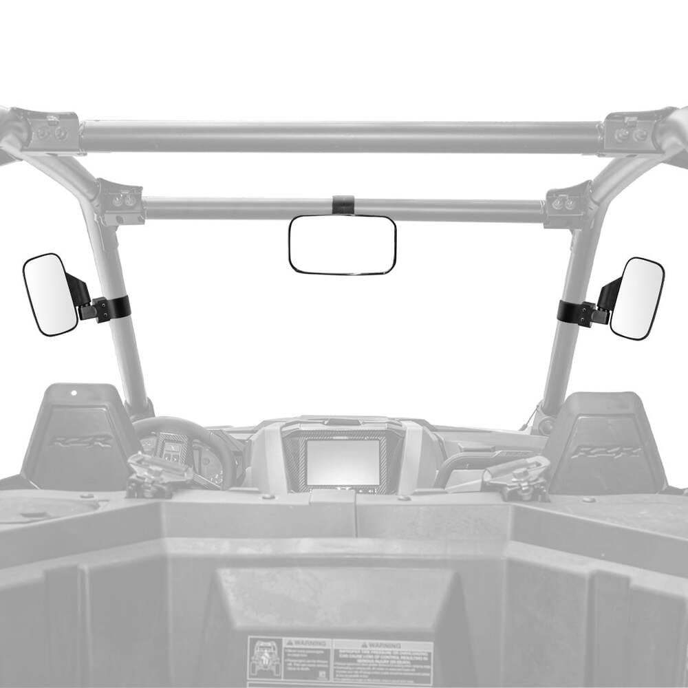 Kemiomoto Yamaha Rhino UTV Side Mirrors & Center Mirror