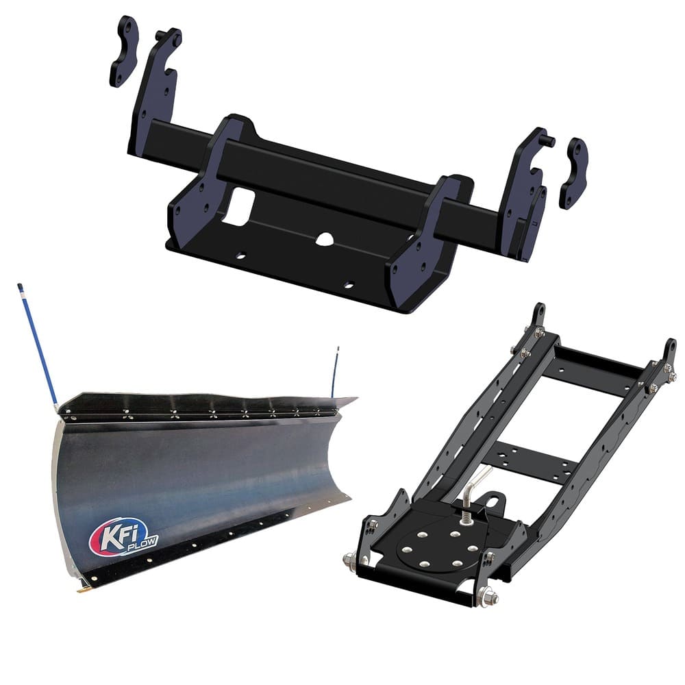 KFI '19-'26 Polaris Ranger Crew XP 1000 UTV Snow Plow Kit With Glacier Mount