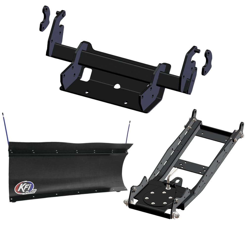 KFI '19-'26 Polaris Ranger Crew XP 1000 UTV Snow Plow Kit With Glacier Mount